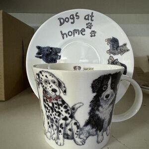 Roy Kirkham Dogs At Home Bone China English Breakfast Mug New 2006 16oz